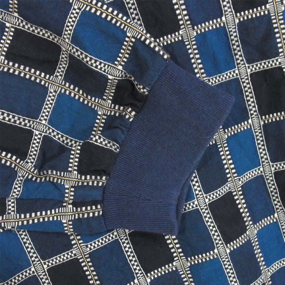 クオン 1801-PS02 YOSHINO PLAID Pullover Shirt 吉野格子 プルオーバー シャツ ネイビー系 M【新古品】【未使用】【中古】