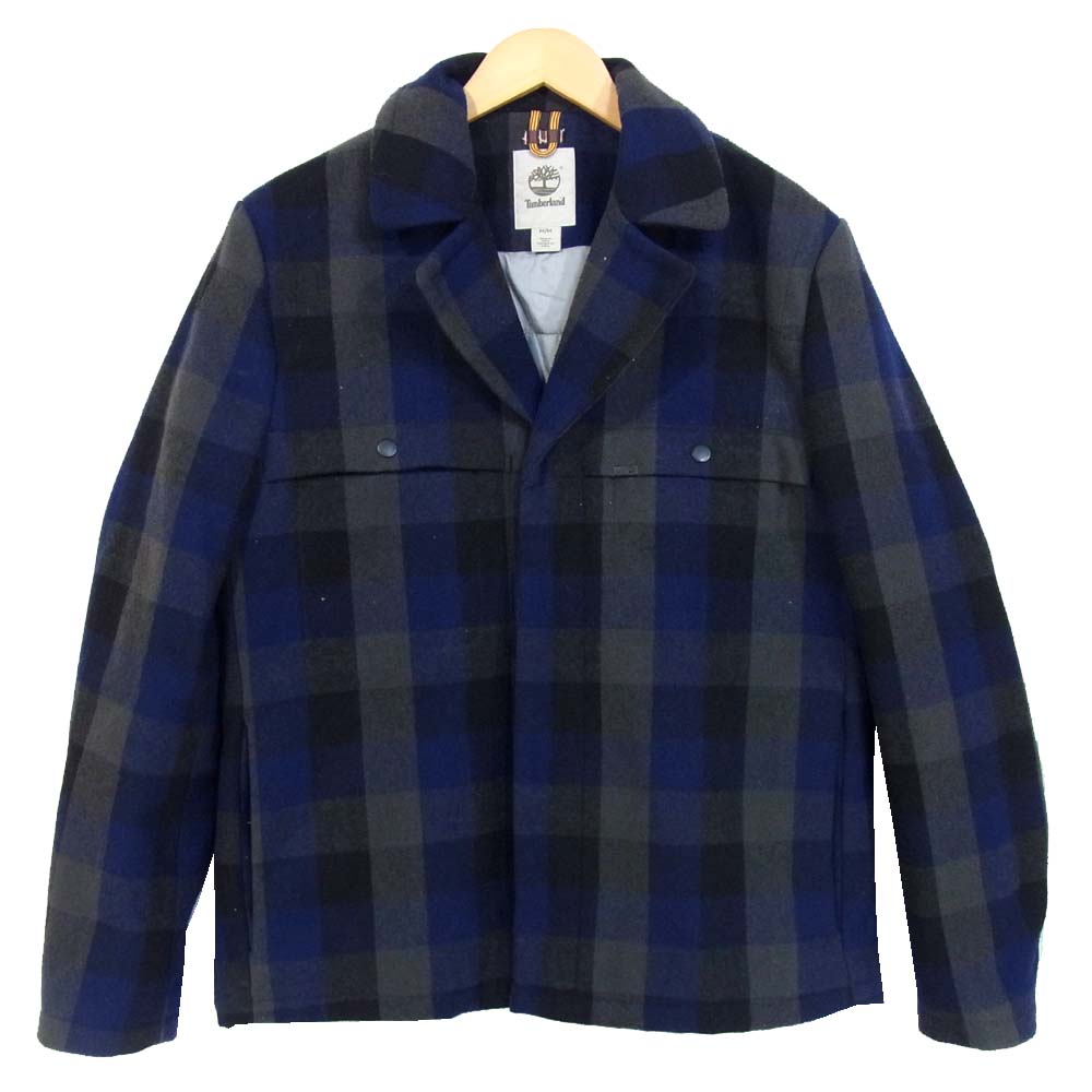 Timberland ティンバーランド チェック ジャケット ネイビー系 M【中古】