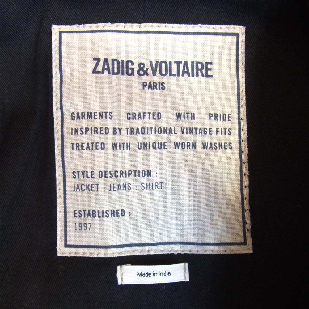 ZADIG&VOLTAIRE ザディグエヴォルテール レザージャケット ブラック系 S【中古】