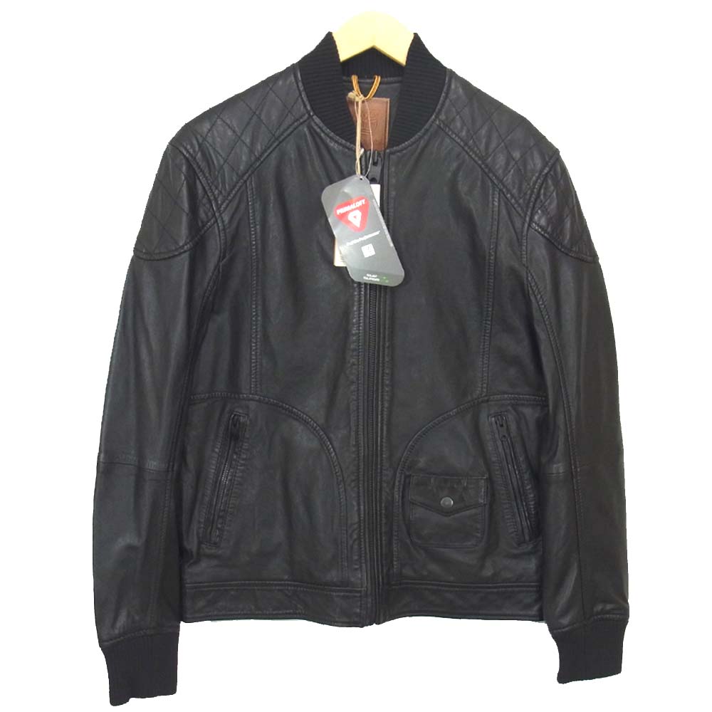 Timberland ティンバーランド ラムレザー ブルゾン ジャケット ブラック系 M【新古品】【未使用】【中古】