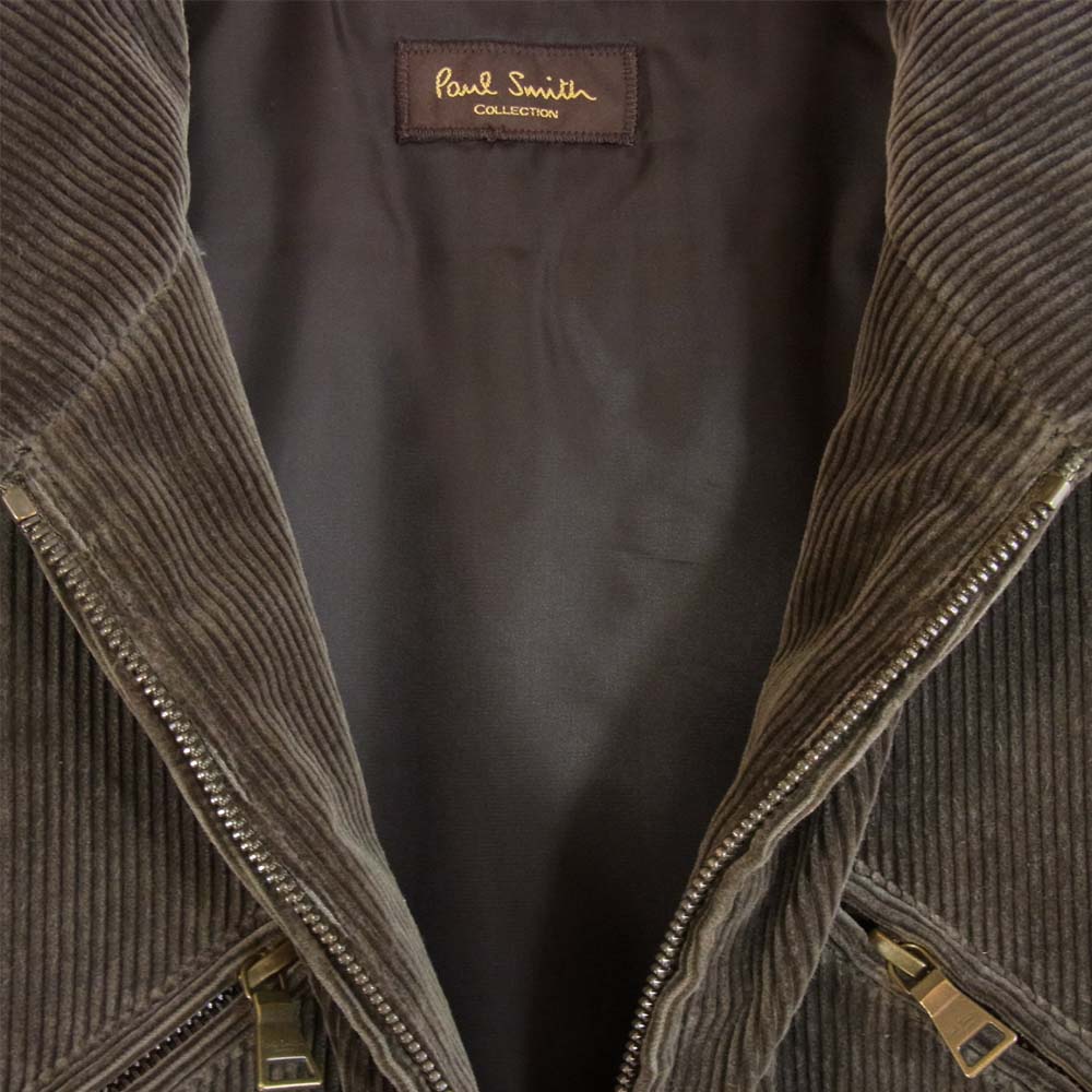 Paul Smith ポール・スミス 6410 コーデュロイ ジャケット カーキ系 L【新古品】【未使用】【中古】