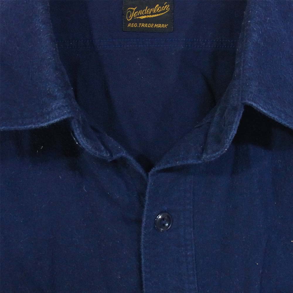 TENDERLOIN テンダーロイン T-WORK SHT ワーク 長袖シャツ ダークネイビー系 XL【中古】