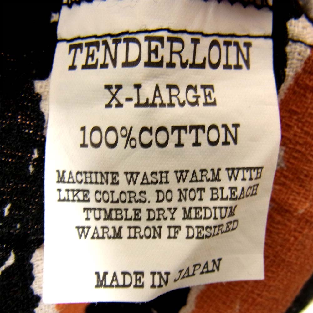 TENDERLOIN テンダーロイン T-BAJA SHT バハ オープンカラー 長袖シャツ イエロー系 XL【中古】