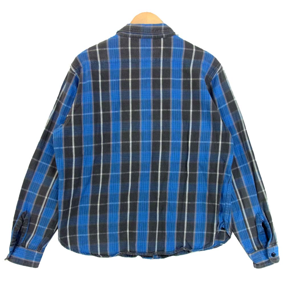 TENDERLOIN テンダーロイン T-FLANNEL SHT フランネル 長袖シャツ ブルー×グレー系 XL【中古】