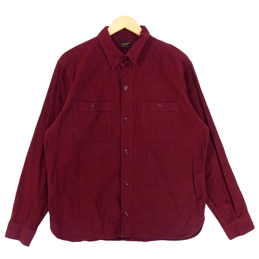 TENDERLOIN テンダーロイン T-WORK SHT ワーク 長袖シャツ ボルドー系 XL【中古】