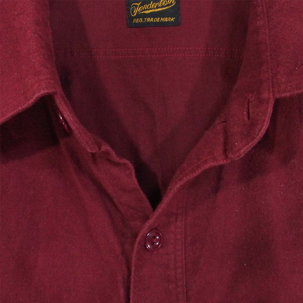 TENDERLOIN テンダーロイン T-WORK SHT ワーク 長袖シャツ ボルドー系 XL【中古】