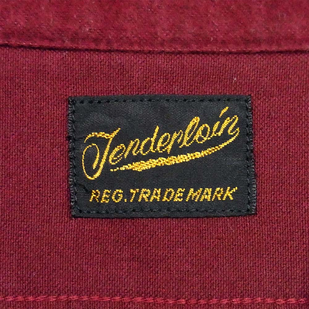 TENDERLOIN テンダーロイン T-WORK SHT ワーク 長袖シャツ ボルドー系 XL【中古】