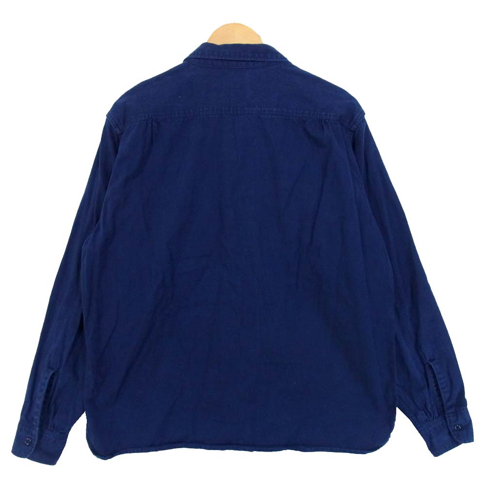 TENDERLOIN テンダーロイン T-WORK SHT サークル ワッペン ワーク 長袖シャツ ネイビー系 XL【中古】