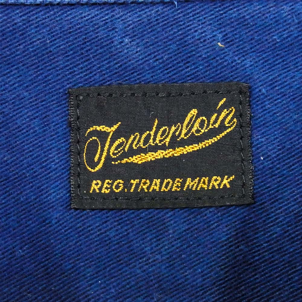 TENDERLOIN テンダーロイン T-WORK SHT サークル ワッペン ワーク 長袖シャツ ネイビー系 XL【中古】