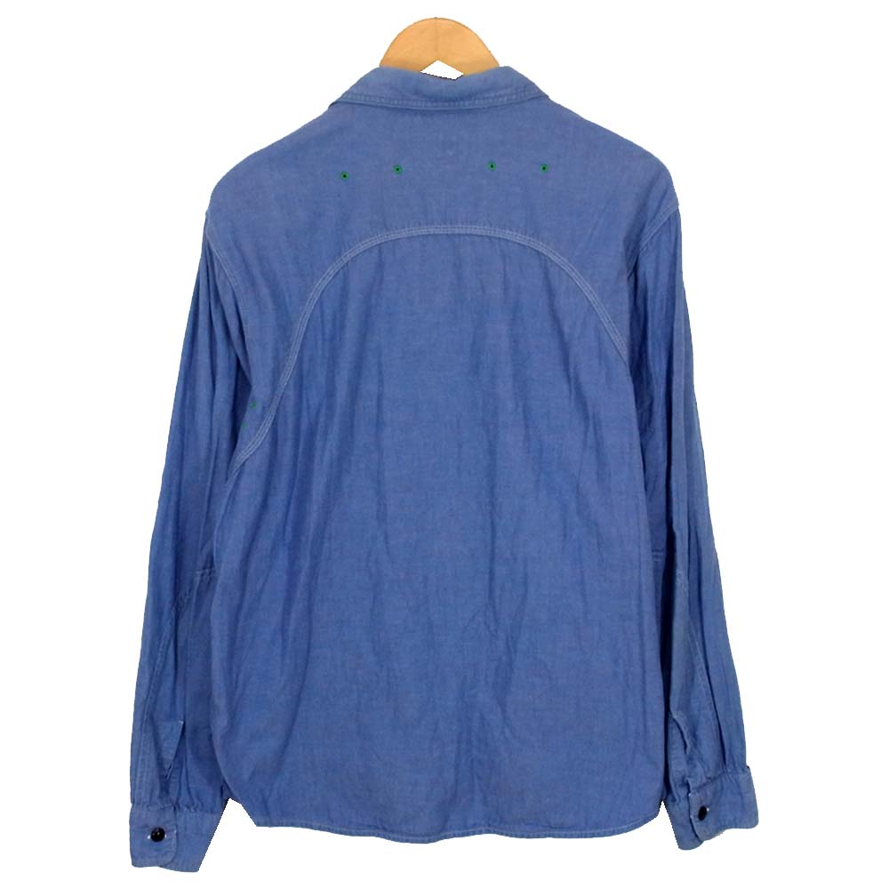 TENDERLOIN テンダーロイン T-WORK SHT ワーク 長袖シャツ インディゴブルー系 L【中古】