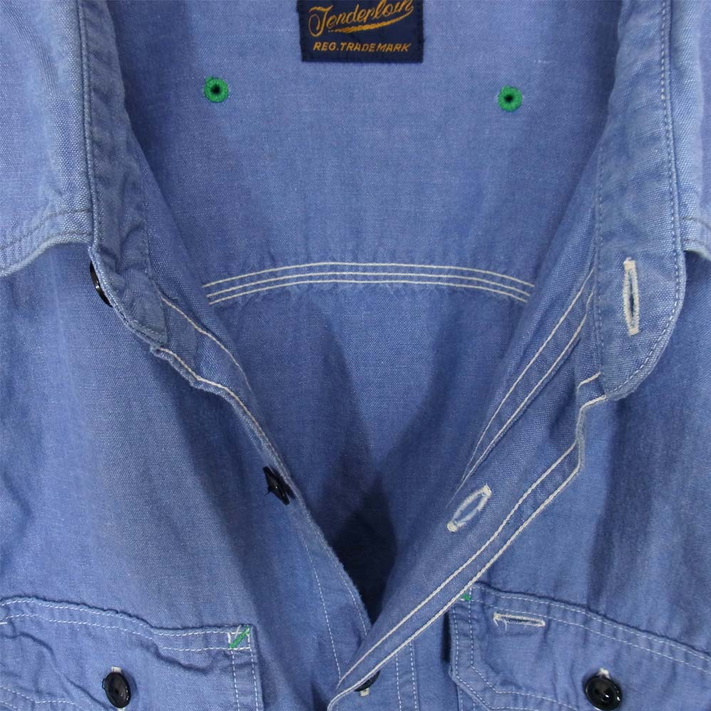 TENDERLOIN テンダーロイン T-WORK SHT ワーク 長袖シャツ インディゴブルー系 L【中古】