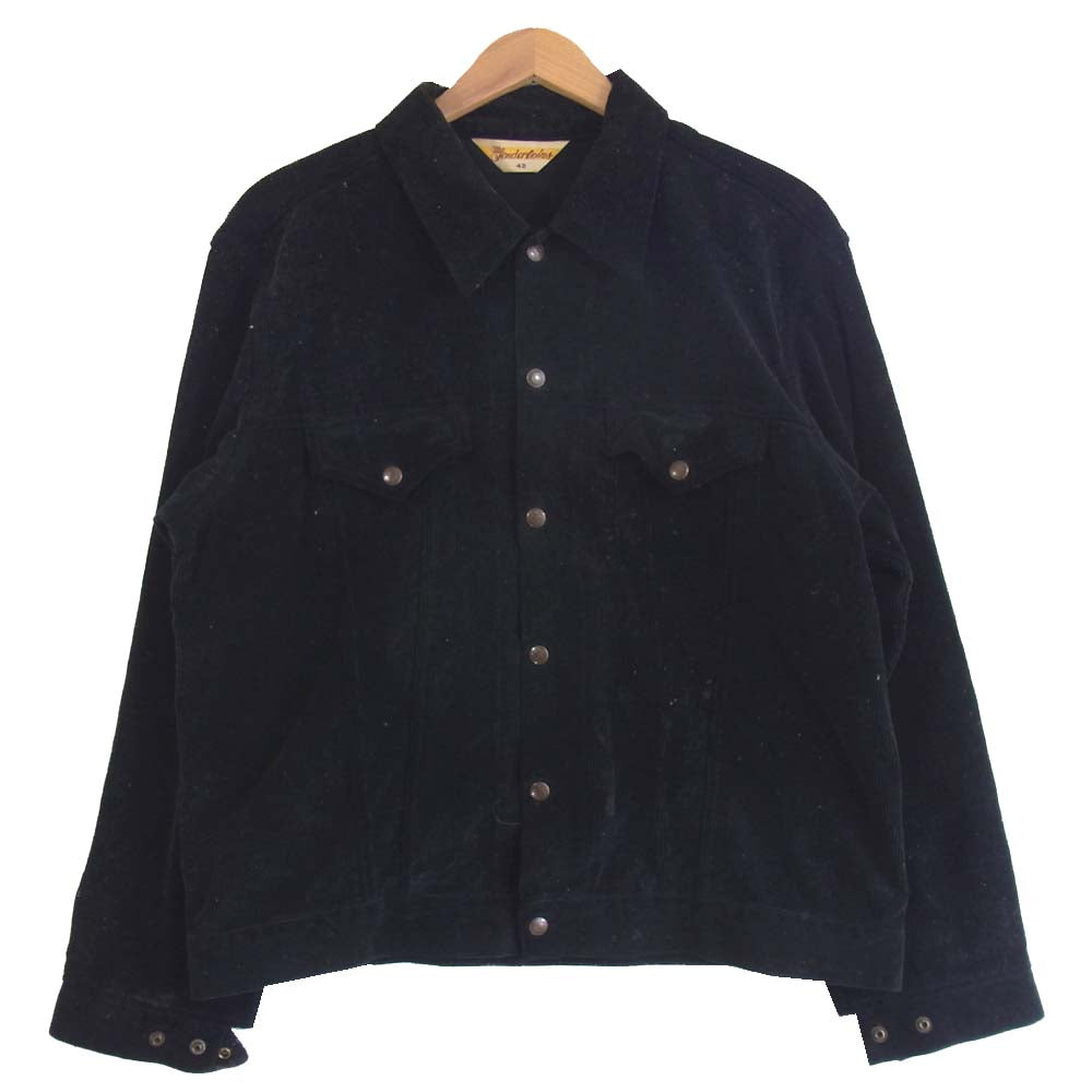 TENDERLOIN テンダーロイン T-CP SHT W コットン ピケ ウエスタン 長袖シャツ ブラック系 L【中古】