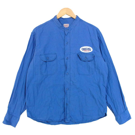 TENDERLOIN テンダーロイン T-WORK SHT STAND ワーク スタンド 長袖シャツ ライトブルー系 L【中古】