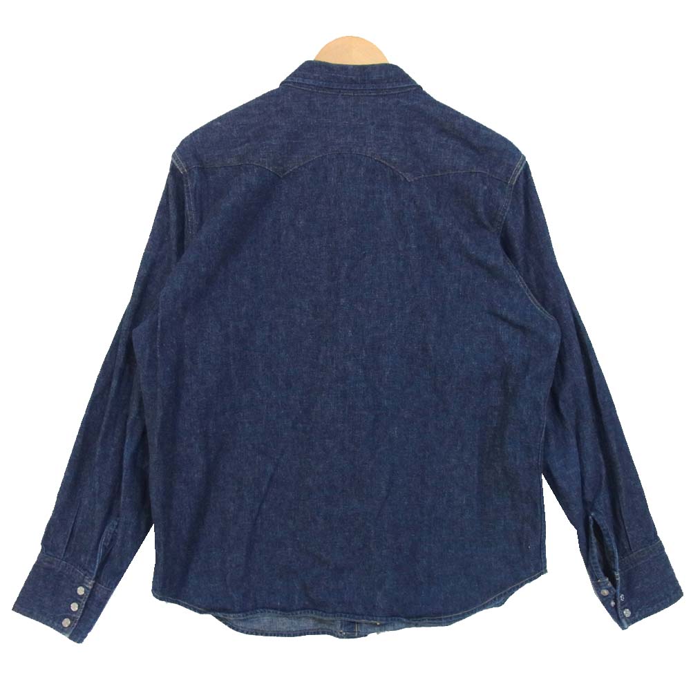 TENDERLOIN テンダーロイン T-SADDLEMAN サドルマン デニム ウエスタン 長袖シャツ インディゴブルー系 L【中古】