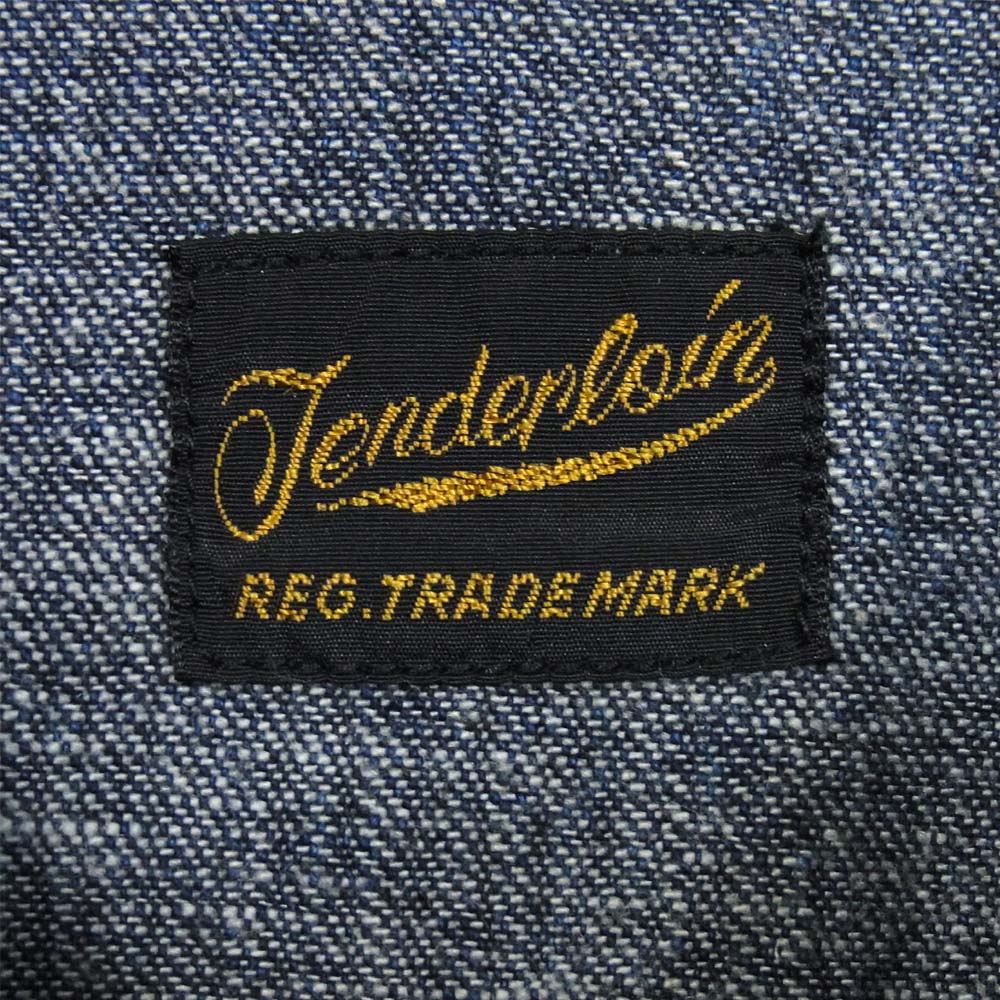 TENDERLOIN テンダーロイン T-SADDLEMAN サドルマン デニム ウエスタン 長袖シャツ インディゴブルー系 L【中古】