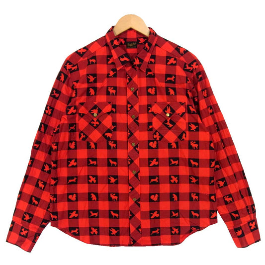 TENDERLOIN テンダーロイン T-WESTERN SHT W ウィンチェスター ウエスタン 長袖シャツ レッド系 L【中古】
