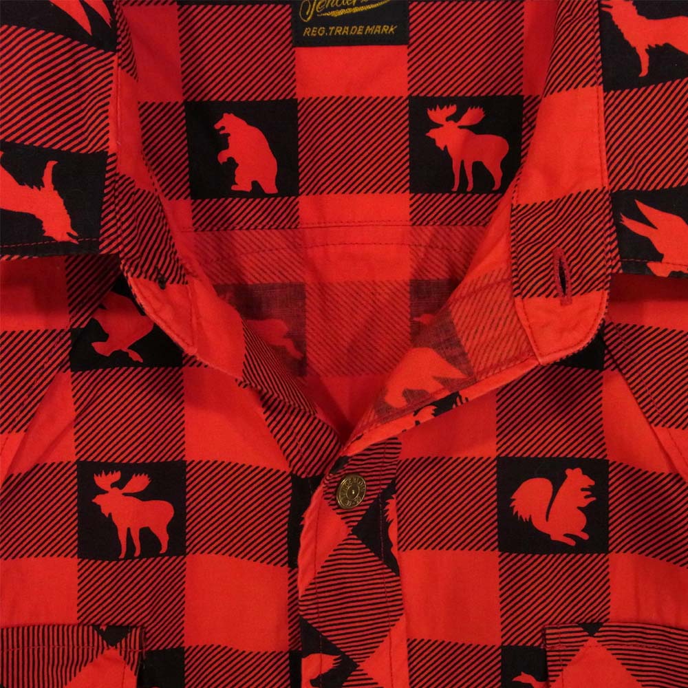TENDERLOIN テンダーロイン T-WESTERN SHT W ウィンチェスター ウエスタン 長袖シャツ レッド系 L【中古】