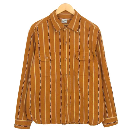 TENDERLOIN テンダーロイン T-NATIVE SHT ネイティブ長袖シャツ ブラウン系 L【中古】