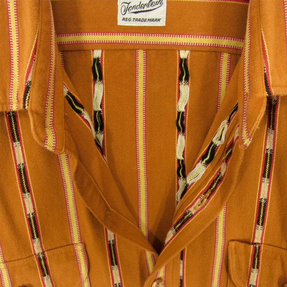 TENDERLOIN テンダーロイン T-NATIVE SHT ネイティブ長袖シャツ ブラウン系 L【中古】