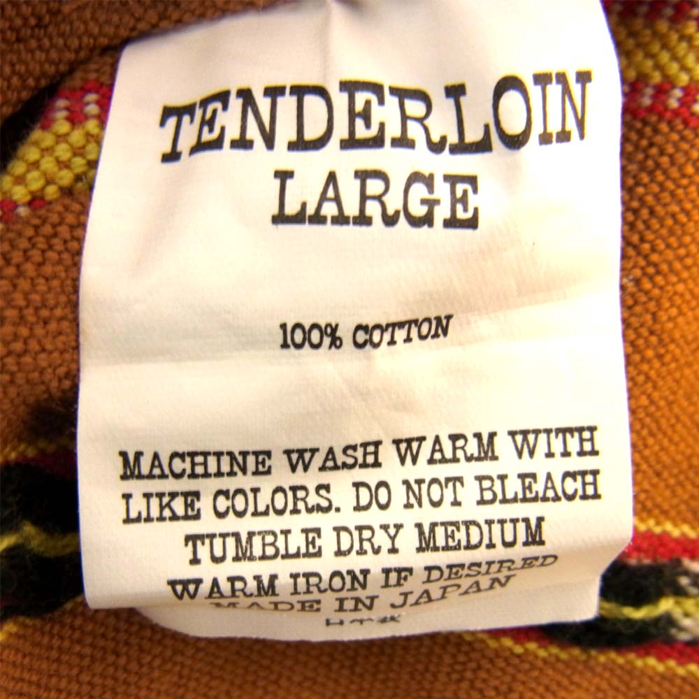 TENDERLOIN テンダーロイン T-NATIVE SHT ネイティブ長袖シャツ ブラウン系 L【中古】