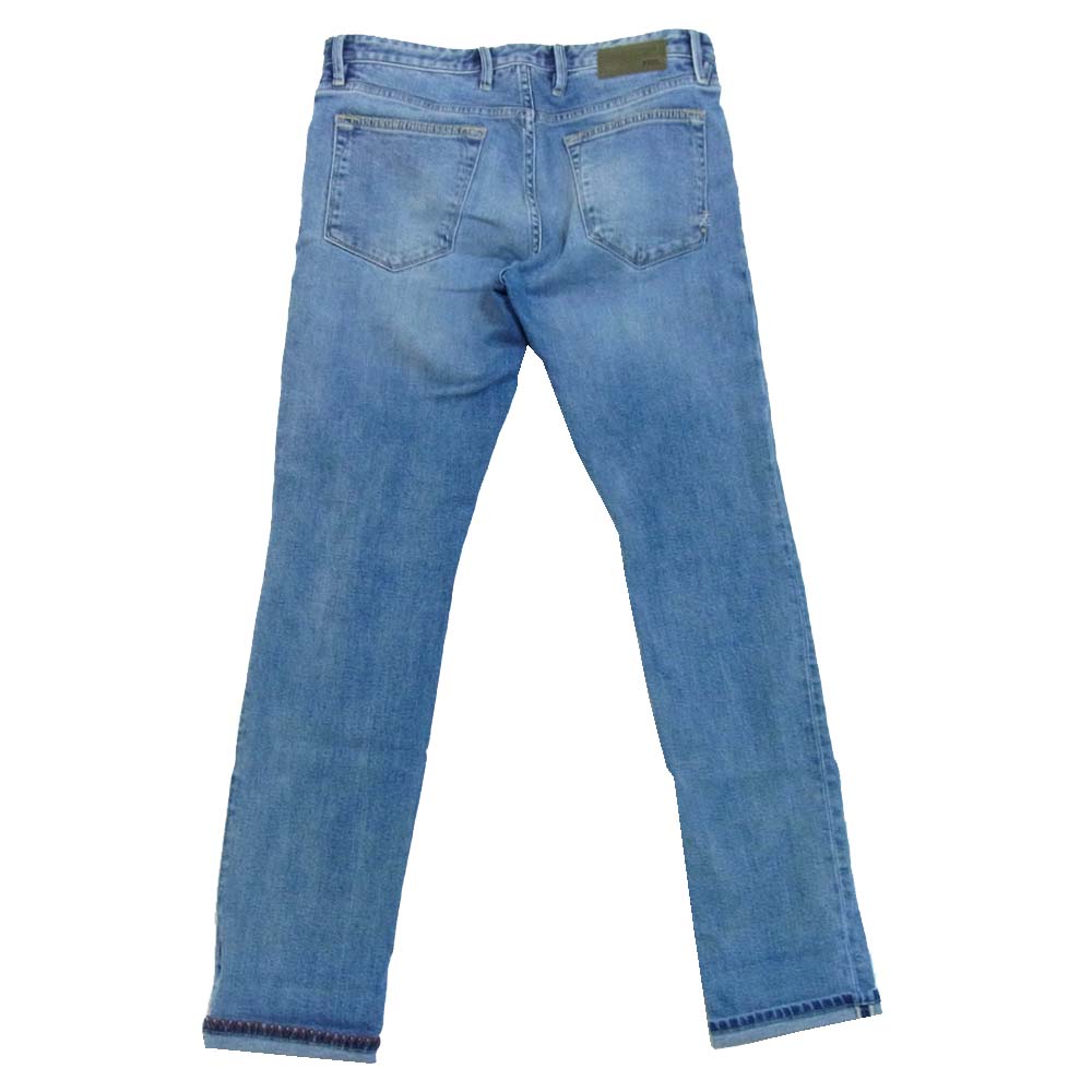 ピーティーゼロチンクエ SWING SUPER SLIM スーパースリム 膝ダメージ加工 デニムパンツ ブルー系 30【中古】