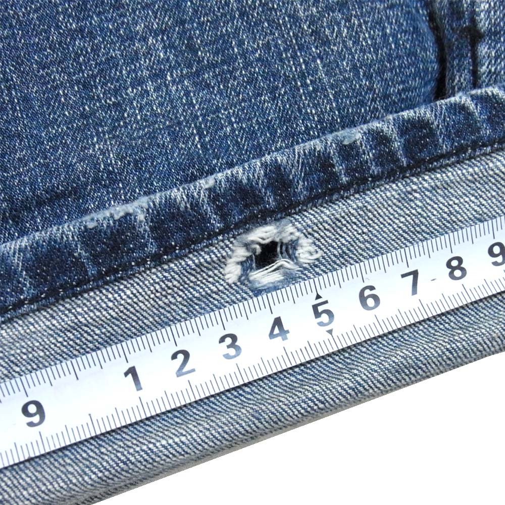 NUMBER(N)INE ナンバーナイン TAKAHIRO MIYASHITA タカヒロミヤシタ 加工 デニム パンツ インディゴブルー系 L【中古】