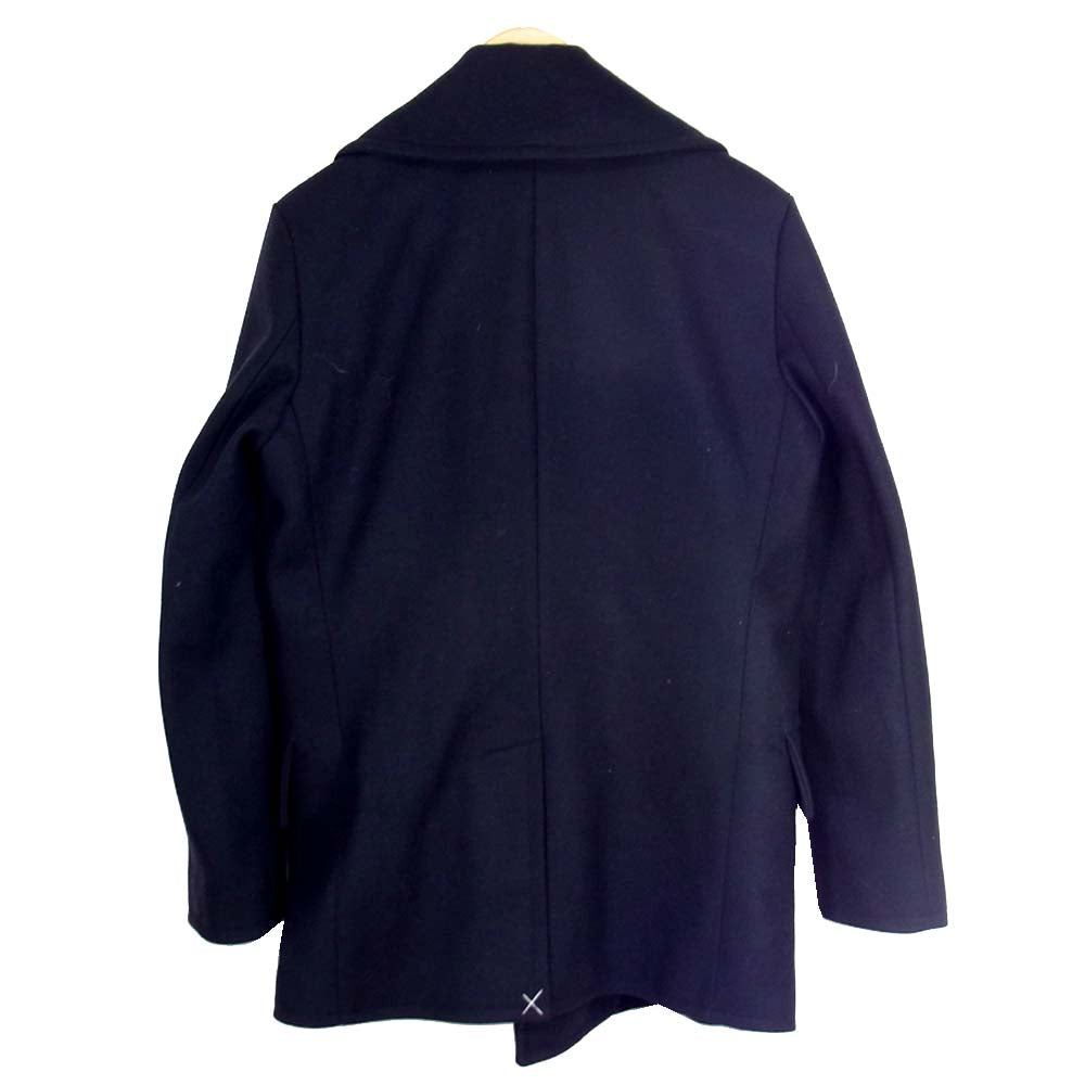 トッドスナイダー 国内正規品 英国製 G15206 MANCHESTER PEA COAT マンチェスター ピーコート ネイビー系 2【新古品】【未使用】【中古】