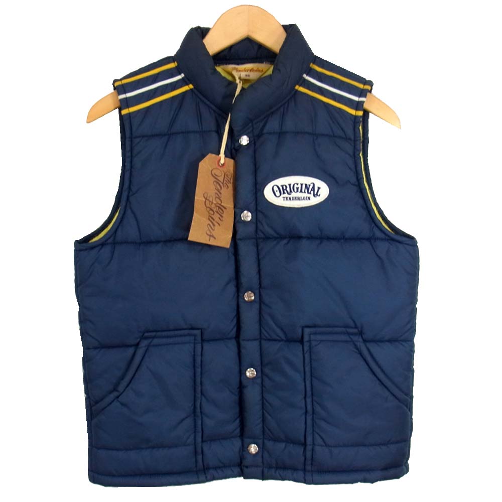 TENDERLOIN テンダーロイン T-NRA VEST 中綿 レーシング ベスト ネイビー系 XS【中古】