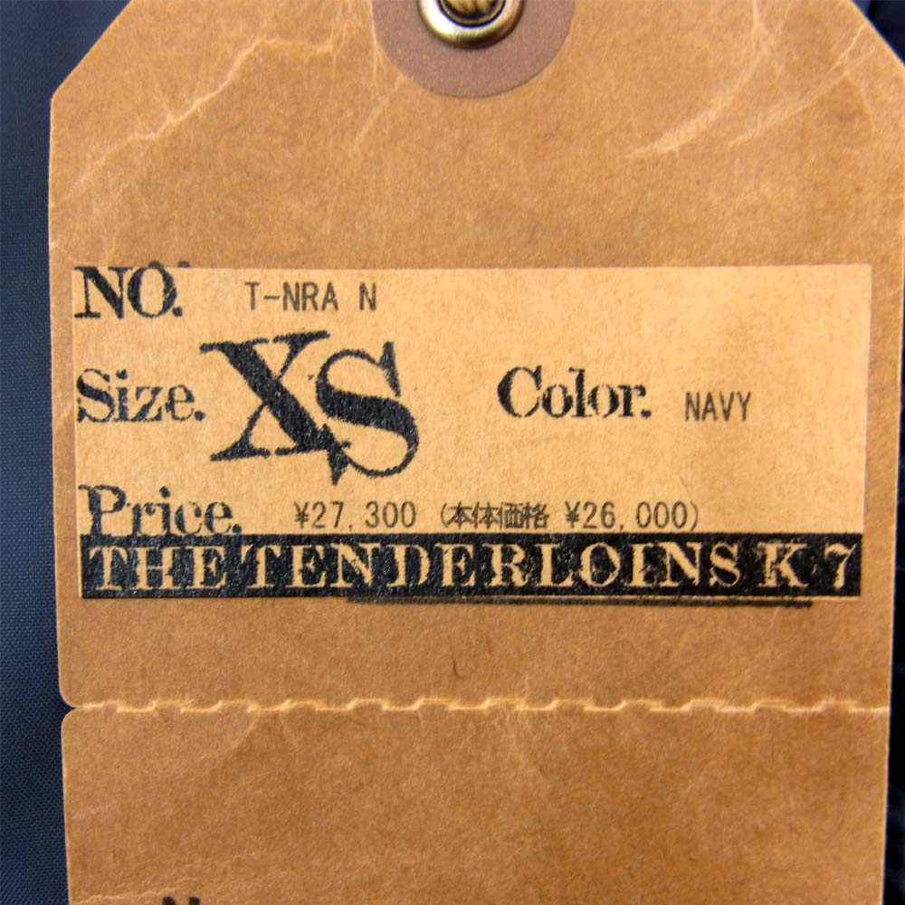 TENDERLOIN テンダーロイン T-NRA VEST 中綿 レーシング ベスト ネイビー系 XS【中古】