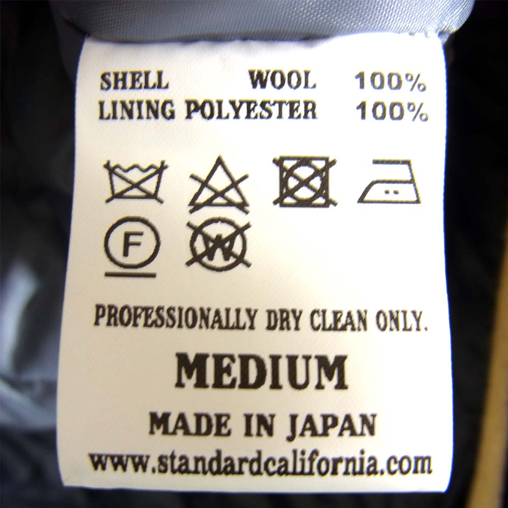STANDARD CALIFORNIA スタンダードカリフォルニア HARRIS TWEED ハリスツイード スタジャン ネイビー系 M【美品】【中古】