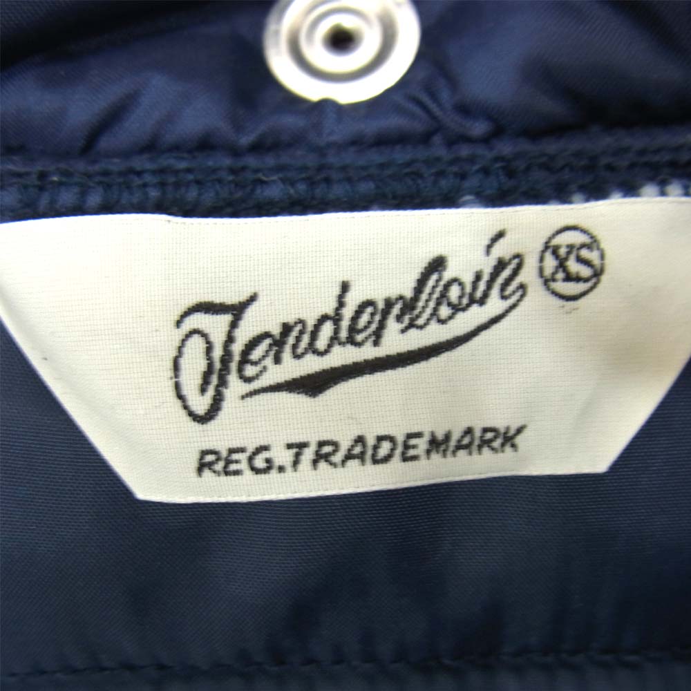 TENDERLOIN テンダーロイン T-NRA RACING JKT 中綿 レーシング ジャケット ネイビー系 XS【美品】【中古】