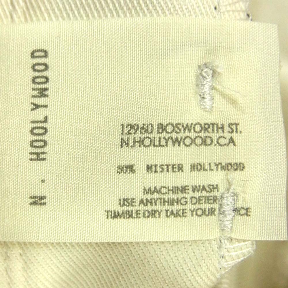 N.HOOLYWOOD エヌハリウッド 1201-PT12-058 pieces TAPERED EASY PANTS テーパード イージー パンツ オフホワイト系 44【美品】【中古】