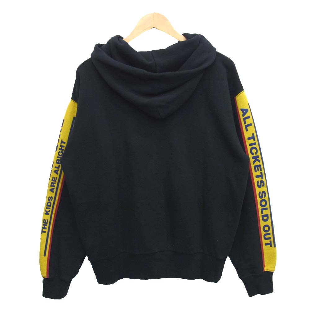 HYSTERIC GLAMOUR ヒステリックグラマー 01203CF01 DIZZY&MILKY オーバーサイズ ジップ パーカー ブラック系 M【美品】【中古】