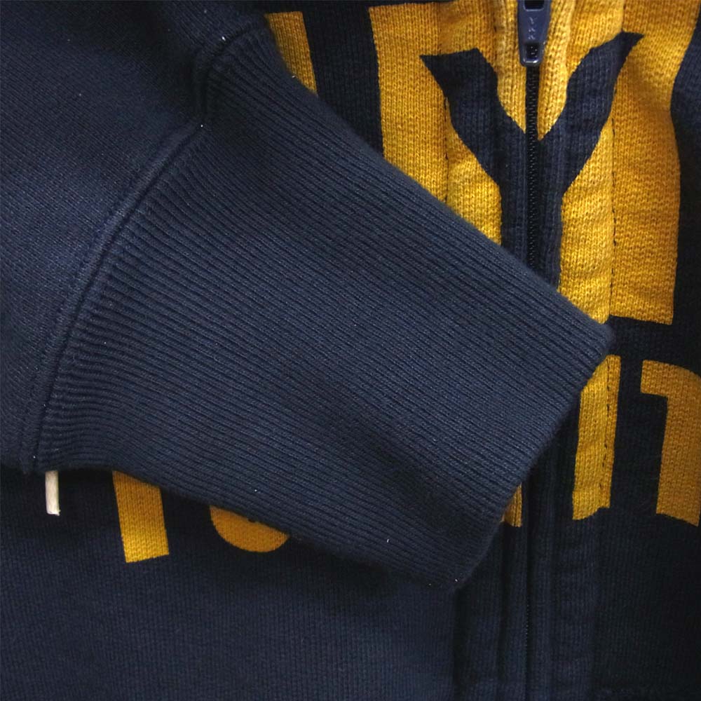 HYSTERIC GLAMOUR ヒステリックグラマー 20AW 02203CF06 UNTAMED プリント オーバーサイズ ジップパーカー ネイビー系 M【美品】【中古】