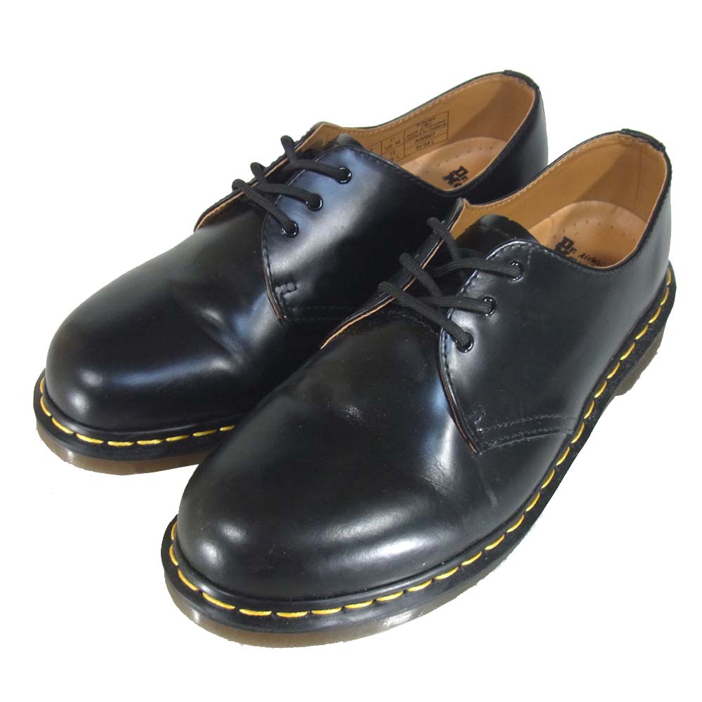 Dr.Martens ドクターマーチン 1461 3EYE GIBSON SHOE 3ホール ギブソン シューズ ブラック系 UK10【美品】【中古】