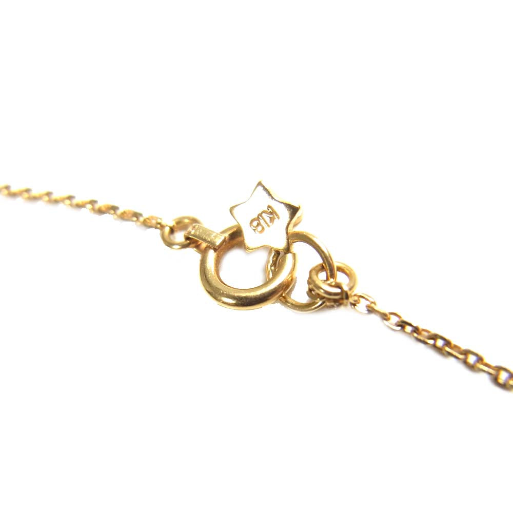スタージュエリー K18 イニシャル M ネックレス ゴールド系【中古】