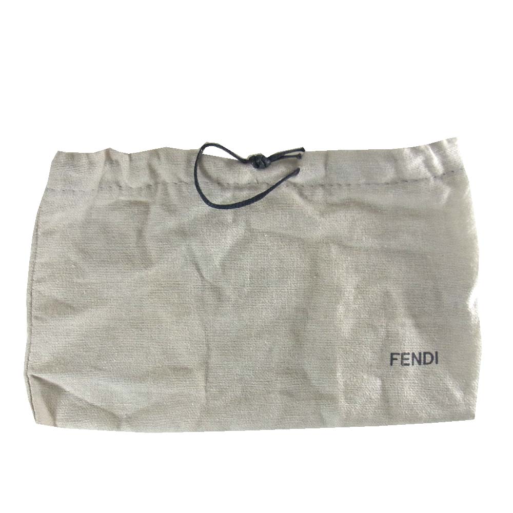 FENDI フェンディ  8M0299 ラウクレヨンズ カーフ ラウンドファスナー 長財布 ブルー系【中古】