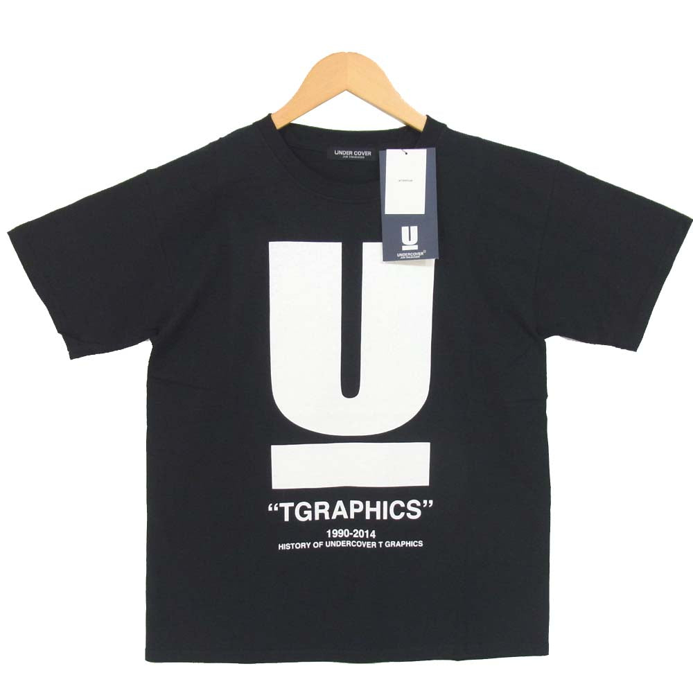 UNDERCOVER アンダーカバー N9830 TGRAPHICS 限定 Uロゴ プリント 半袖 Tシャツ ブラック系 XS【新古品】【未使用】【中古】