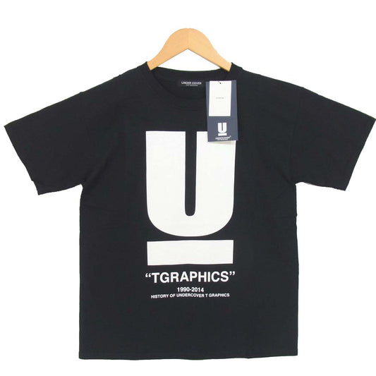 UNDERCOVER アンダーカバー N9830 TGRAPHICS 限定 Uロゴ プリント 半袖 Tシャツ ブラック系 XS【新古品】【未使用】【中古】
