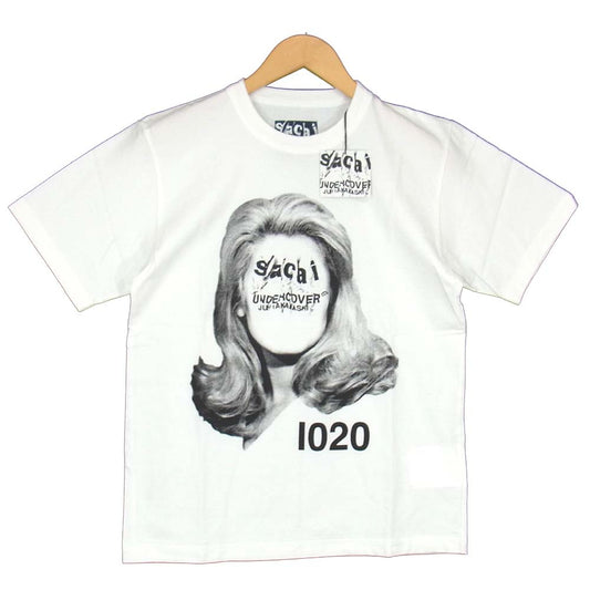 UNDERCOVER アンダーカバー UCT9818-2 サカイ Sacai S/S PRINT TEE ロゴ プリント Tシャツ ホワイト系【新古品】【未使用】【中古】