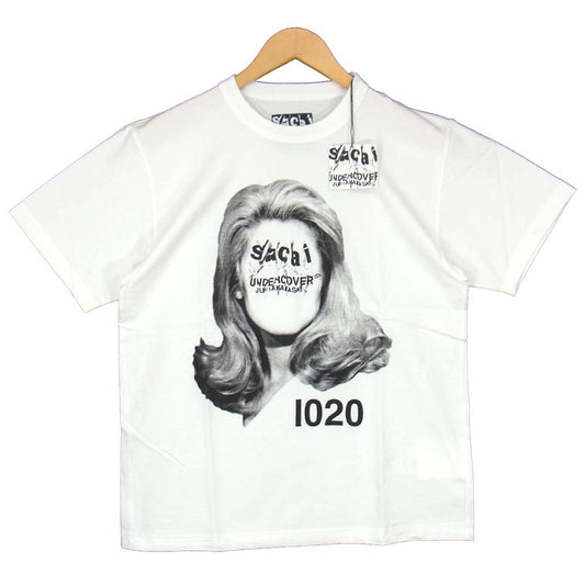 UNDERCOVER アンダーカバー UCT9818-2 サカイ Sacai S/S PRINT TEE ロゴ プリント Tシャツ ホワイト系 1【新古品】【未使用】【中古】