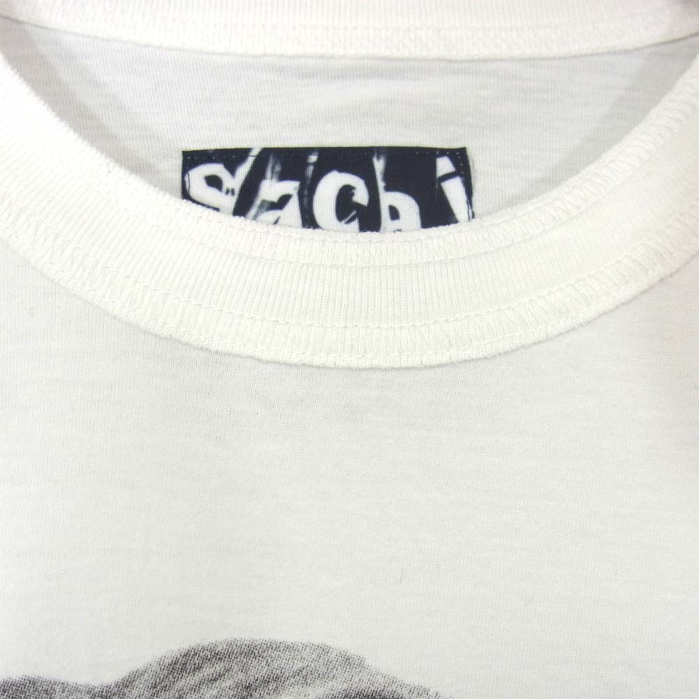 UNDERCOVER アンダーカバー UCT9818-2 サカイ Sacai S/S PRINT TEE ロゴ プリント Tシャツ ホワイト系 1【新古品】【未使用】【中古】