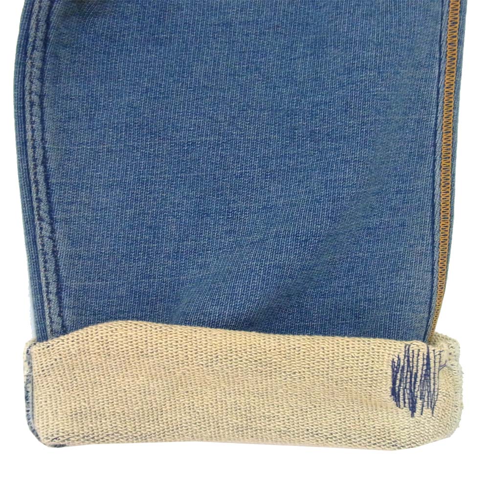 UNDERCOVER アンダーカバー 18AW UCV1503 ウラケ ダメージデニム加工 スウェット パンツ  インディゴブルー系 3【美品】【中古】