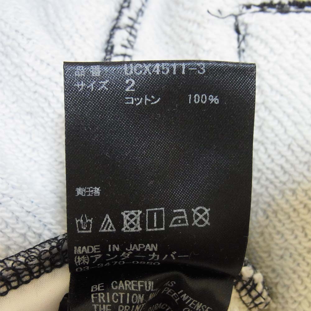 UNDERCOVER アンダーカバー 19AW UCX4511-3 A Clockwork Orange 時計仕掛けのオレンジ 転写 スウェット パンツ A.BLACK 2【美品】【中古】