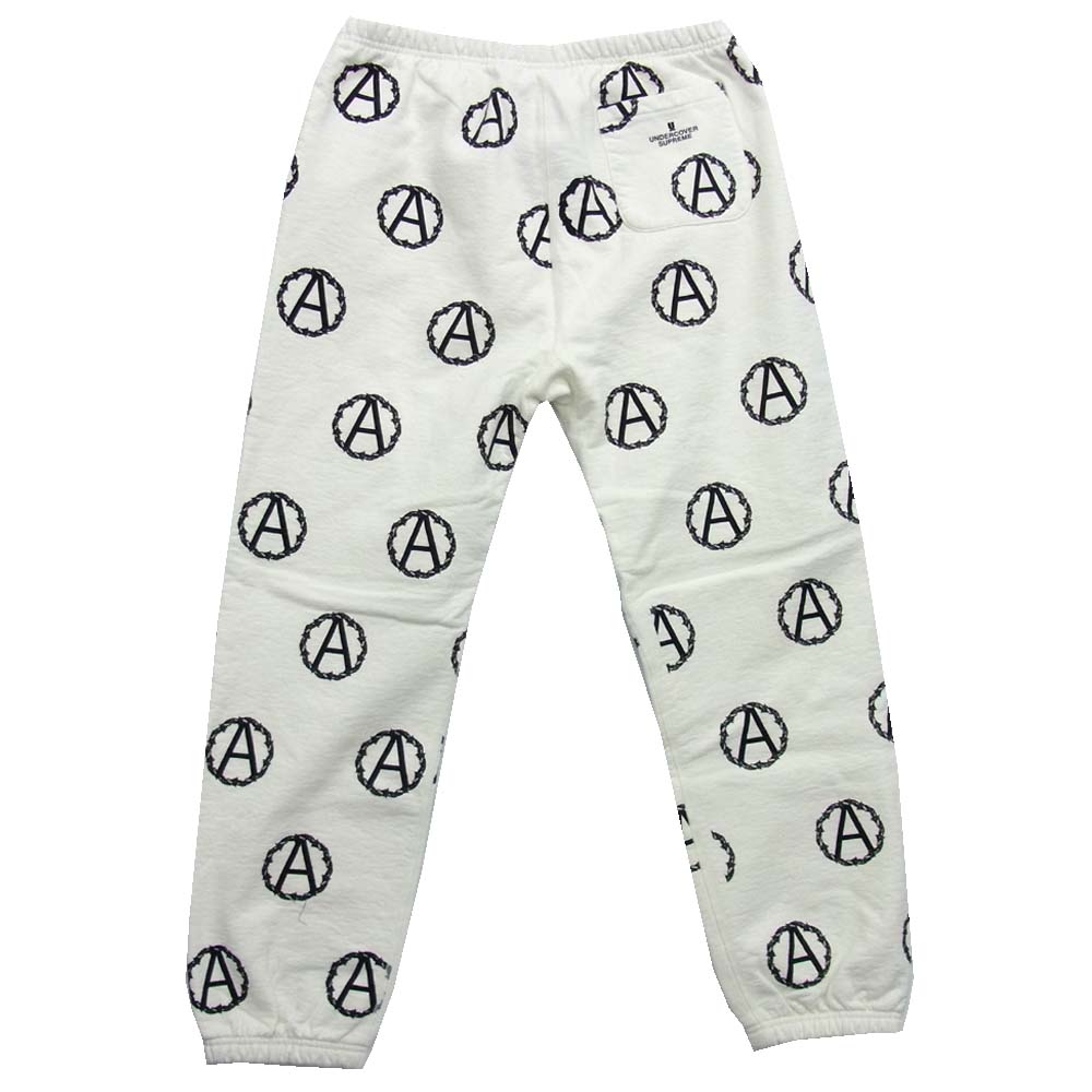 Supreme シュプリーム 16AW SPR4501 アンダーカバー UNDERCOVER Anarchy Sweat Pant アナーキー スウェット パンツ オフホワイト系 XL【美品】【中古】