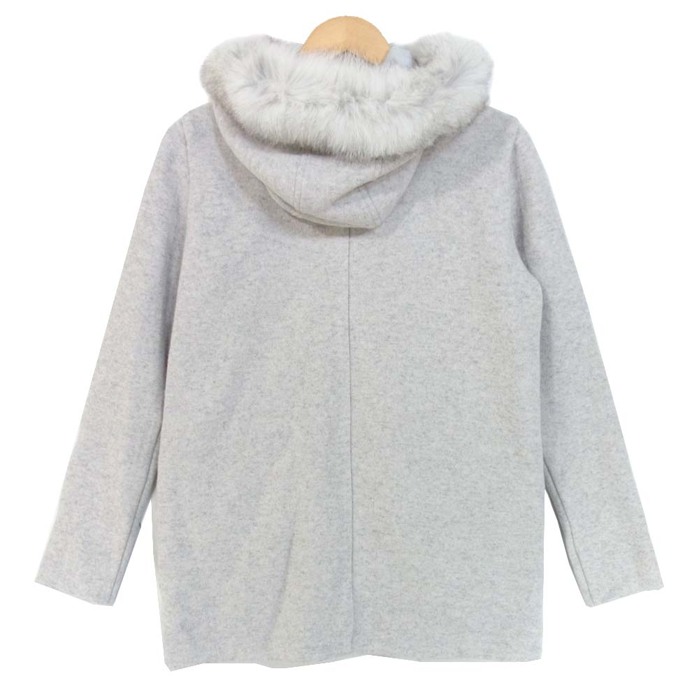 WOOLRICH ウールリッチ WWFEL1037 COTTON FUR PKT HOODIE フード付き ウール パーカー WHITE STONE S【新古品】【未使用】【中古】