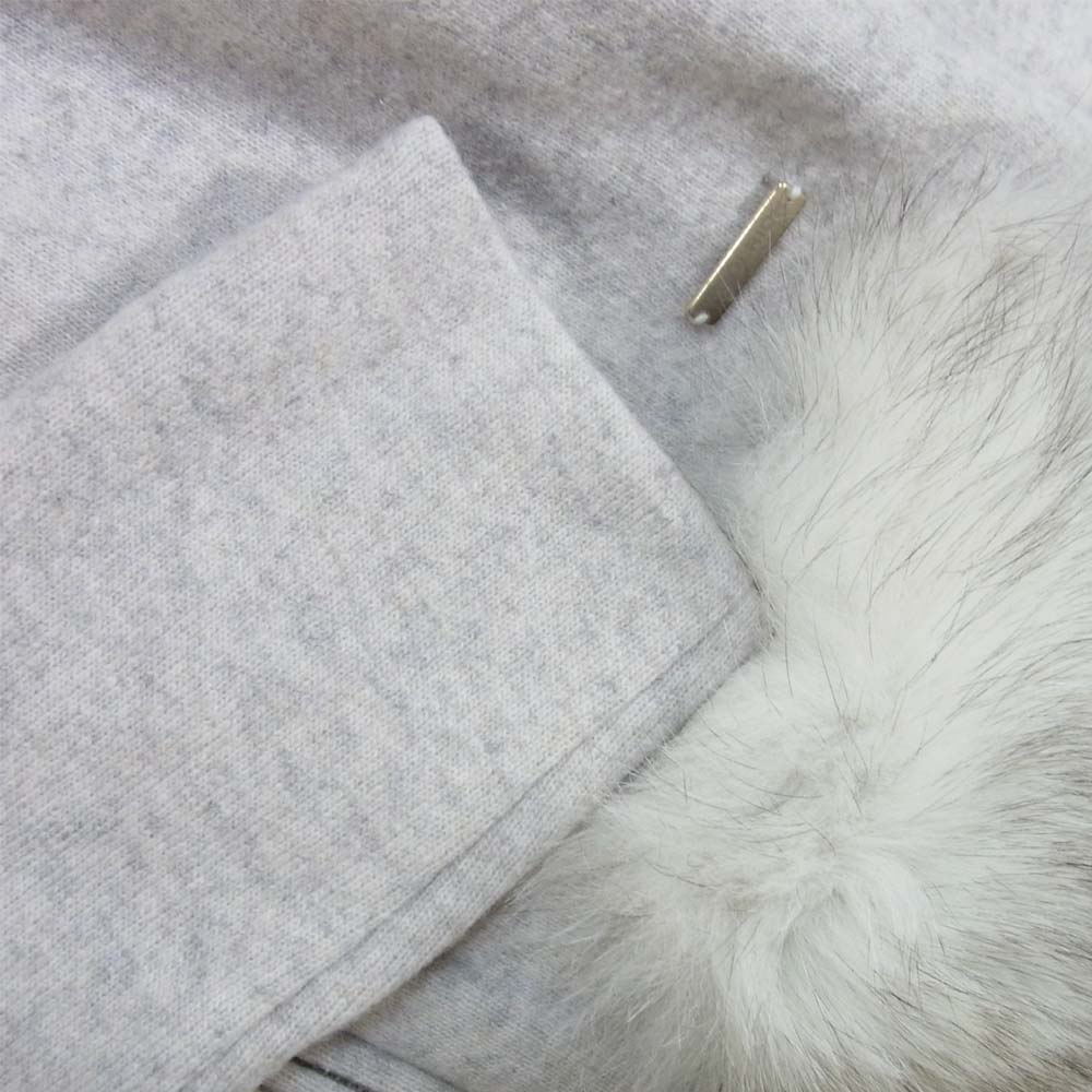 WOOLRICH ウールリッチ WWFEL1037 COTTON FUR PKT HOODIE フード付き ウール パーカー WHITE STONE S【新古品】【未使用】【中古】