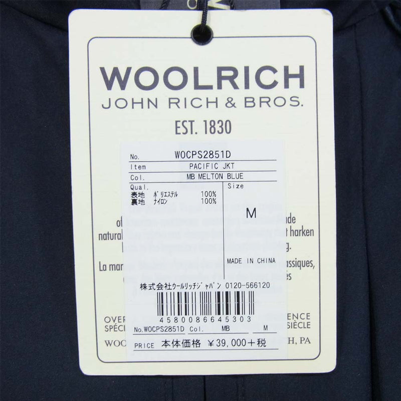 WOOLRICH ウールリッチ WOCPS2851D PACIFIC JKT パシフィック