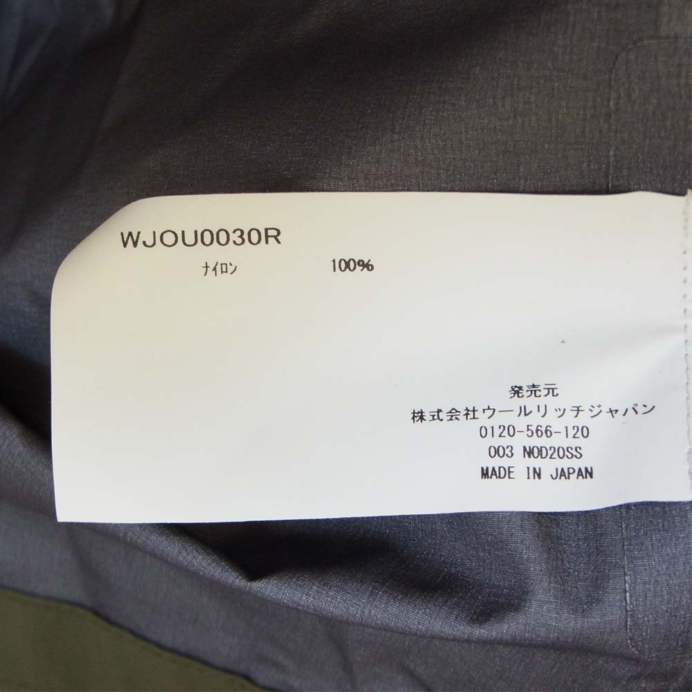 WOOLRICH ウールリッチ WJOU0030R TRAVEL FIELD COAT トラベル フィールド コート カーキ系 L【新古品】【未使用】【中古】