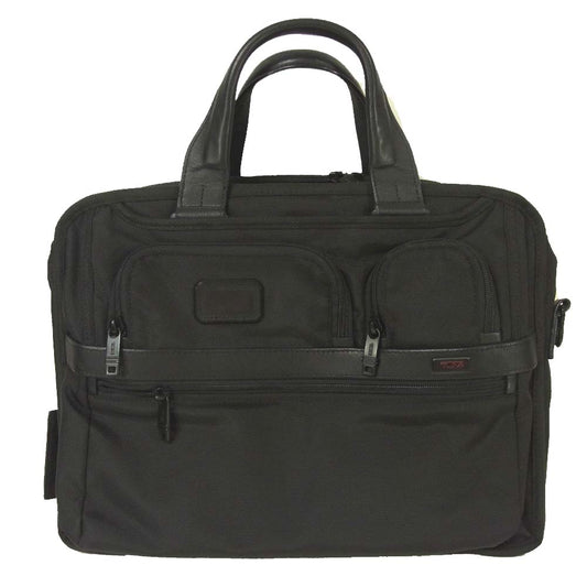 TUMI トゥミ 26145D2 ALPHA2 ミディアム キャパシティ ラップトップ ブリーフ ケース ブラック系【美品】【中古】